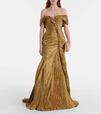 Off-shoulder bustier gown | Marmar Halim