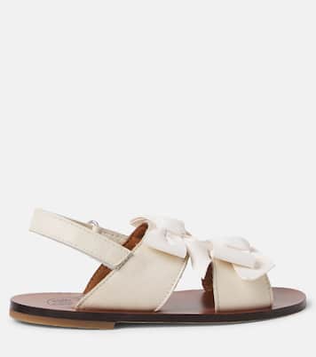 Charlotte bow-detail leather sandals | PèPè