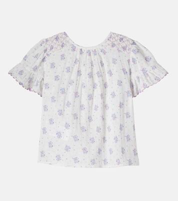 Feliza floral cotton gauze blouse | Louise Misha