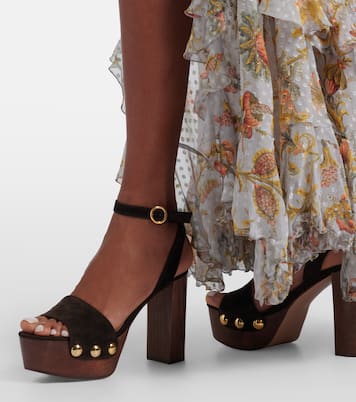 Ardéa studded suede platform sandals | Gianvito Rossi