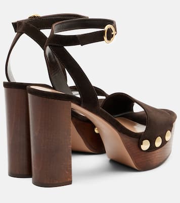 Ardéa studded suede platform sandals | Gianvito Rossi