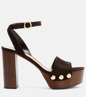 Ardéa studded suede platform sandals | Gianvito Rossi
