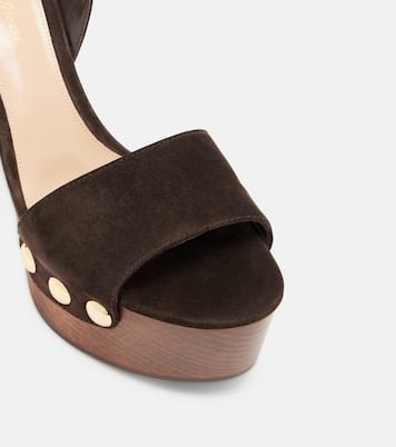 Ardéa studded suede platform sandals | Gianvito Rossi