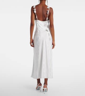 Bridal satin midi dress | Rotate