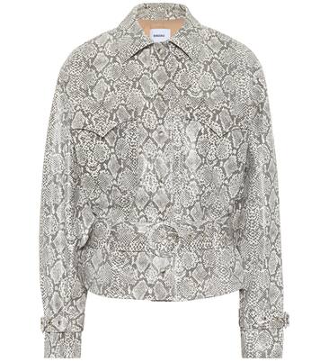 Iana faux snakeskin jacket | Nanushka
