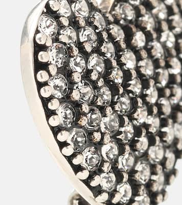 Orecchini YSL Heart con cristalli | Saint Laurent