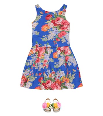 Top e gonna a stampa in cotone | Polo Ralph Lauren Kids
