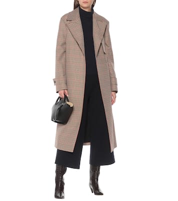 Trench Chasa a quadri in misto lana | Joseph
