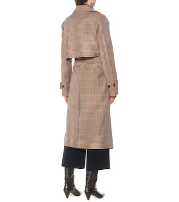 Trench Chasa a quadri in misto lana | Joseph