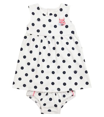 Baby polka-dot cotton dress and bloomers set | Marc Jacobs Kids