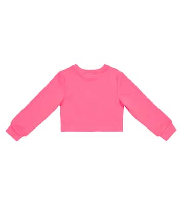 Cropped-Sweatshirt aus Baumwolle | Balmain Kids