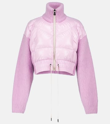 Cardigan doudoune Tricot en alpaga mélangé | Moncler Grenoble