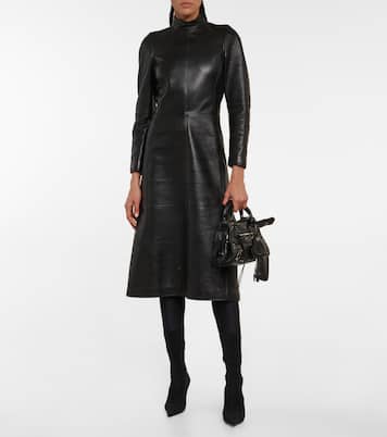 Midikleid aus Leder | Balenciaga