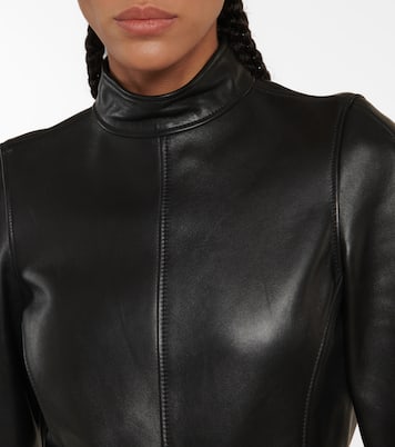 Midikleid aus Leder | Balenciaga