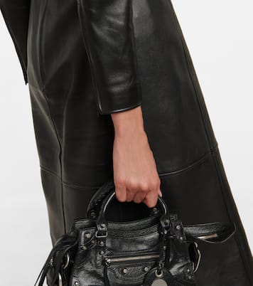 Midikleid aus Leder | Balenciaga