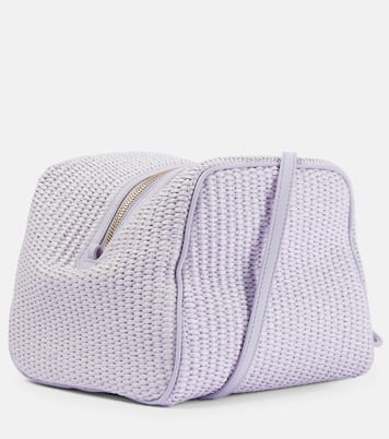Puffy Pouch Small raffia-effect clutch | Loro Piana
