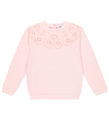 Sweatshirt aus Baumwolle mit Lochspitze | Tartine et Chocolat