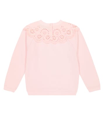 Sweatshirt aus Baumwolle mit Lochspitze | Tartine et Chocolat