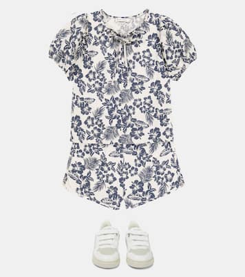 Bluse Hibiscus aus Leinen und Baumwolle | The New Society