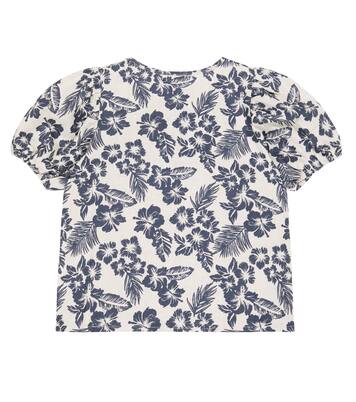 Bluse Hibiscus aus Leinen und Baumwolle | The New Society