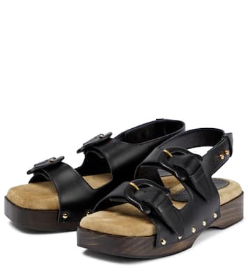 Sandali Mahalia in pelle e suede | Nanushka