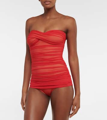 Walter Mio strapless swimsuit | Norma Kamali