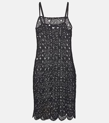 Silke cotton-blend crochet minidress | Rotate