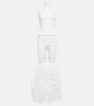 Crinonline flared jumpsuit | Alaïa