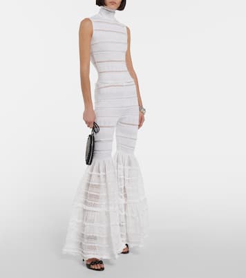 Crinonline flared jumpsuit | Alaïa