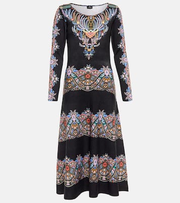 Printed wool midi dress | Etro