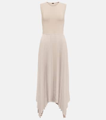Dera pleated crêpe midi dress | Joseph