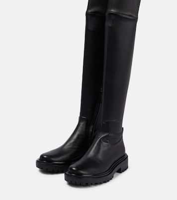 Botas mosqueteras Utility Lug de piel | Tory Burch