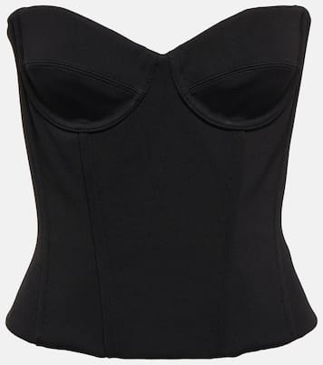 Strapless corset cropped top | Balenciaga