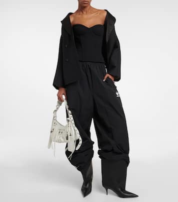 Strapless corset cropped top | Balenciaga