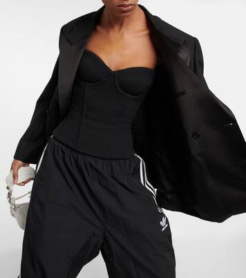 Strapless corset cropped top | Balenciaga
