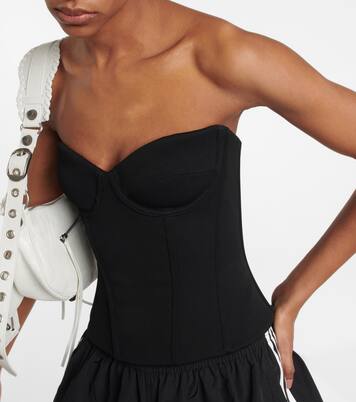 Strapless corset cropped top | Balenciaga