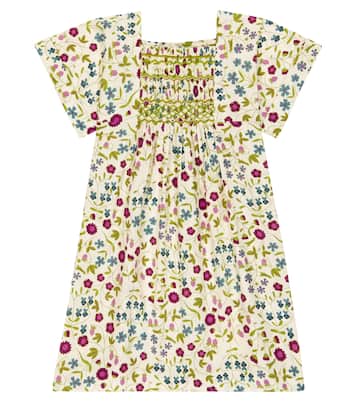 Robe Paysanne en coton à fleurs | Bonpoint