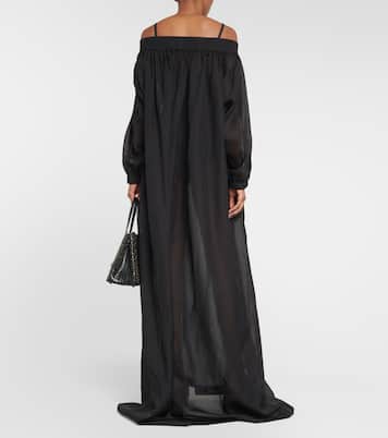 Abito lungo con scollo bardot | Alaïa