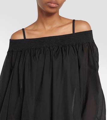 Abito lungo con scollo bardot | Alaïa