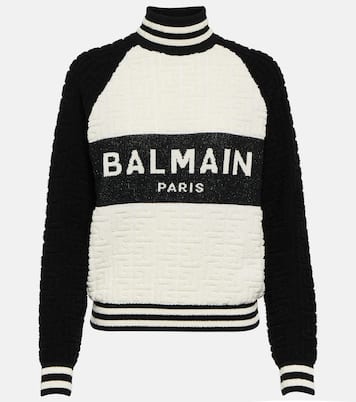 Jersey Monogram mezcla de lana y algodón | Balmain