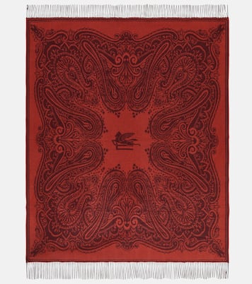 Paisley wool and cashmere throw | Etro
