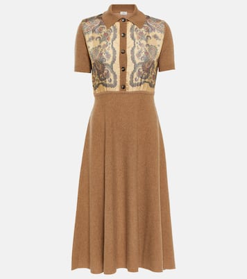 Vestido midi de cachemir, lana y seda | Etro