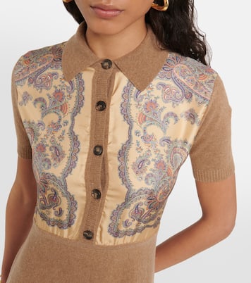 Vestido midi de cachemir, lana y seda | Etro