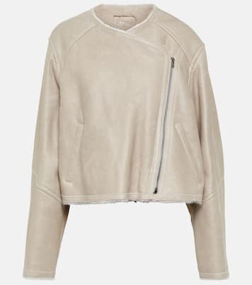 Lederjacke Ostya mit Shearling | Isabel Marant