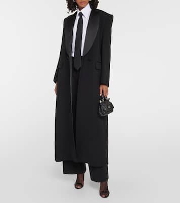 Pleated wool-blend wide-leg pants | Dolce&Gabbana