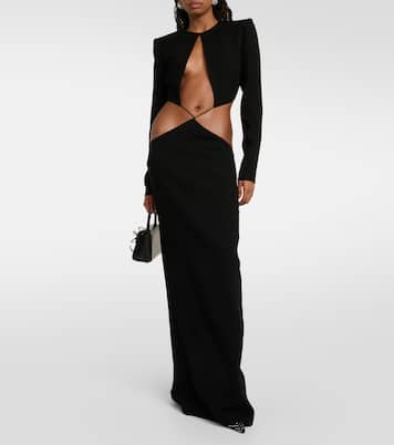 Robe longue en crêpe | Mônot
