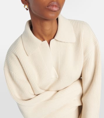 Ribbed-knit wool polo sweater | Toteme