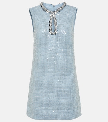 Sequined bouclé minidress | Self-Portrait