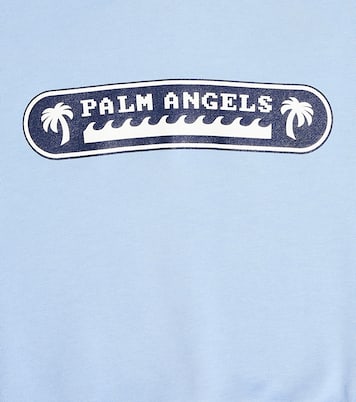 Sudadera con capucha de algodón con logo | Palm Angels Kids