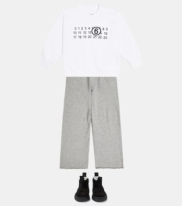 Sudadera de jersey de algodón con logo | MM6 Maison Margiela Kids